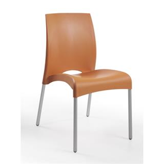 Papatya Vital Plastik Sandalye - Alüminyum Ayaklı Ev Ofis Bahçe Sandalyesi