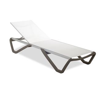 Papatya Wave Pad Alüminyum Çerçeveli Plastik Şezlong