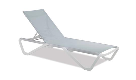 Papatya Wave Alüminyum Çerçeveli Plastik Şezlong