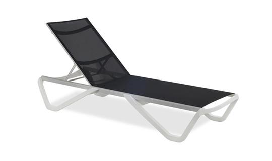 Papatya Wave Alüminyum Çerçeveli Plastik Şezlong