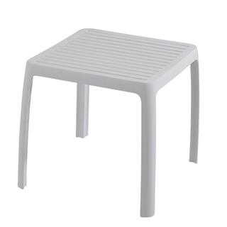 Papatya Wave Side Plastik Sehpa -Bahçe, Balkon, Şezlong Sehpası