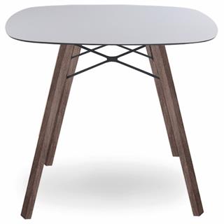 Papatya Wox Masa 99x99 cm - Compact Tabla & Ahşap Ayak