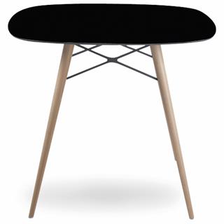 Papatya Wox Masa 99x99 cm - Compact Tabla & Ahşap Ayak