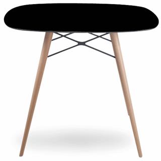 Papatya Wox Sehpa 49x49 cm - Compact Tabla & Ahşap Ayak