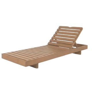 Paris Ahşap Şezlong - Masif Kayından Bahçe, Plaj, Havuz Şezlongu - 5 Kademeli Yaslanma