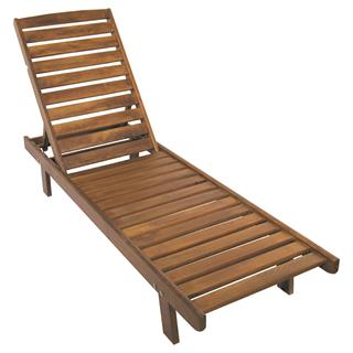 Riva Ahşap Şezlong Kademeli  Minderli