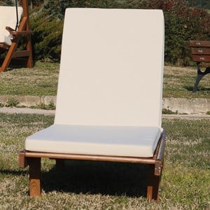 Riva Ahşap Şezlong Kademeli  Minderli