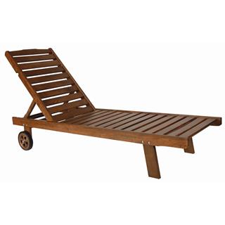Riva Ahşap Şezlong Seti: 2 Şezlong + Sehpa