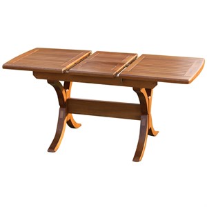 Side Uzayan Ahşap Bahçe Balkon Masaları -Dikdörtgen Ölçüler