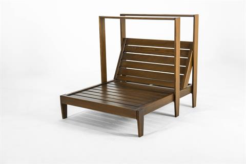 Vendy Çocuk Şezlong - Ladin Ahşap Bahçe Balkon Şezlongu