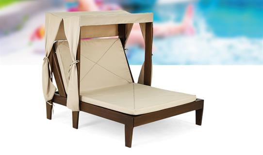 Vendy Çocuk Şezlong - Ladin Ahşap Bahçe Balkon Şezlongu