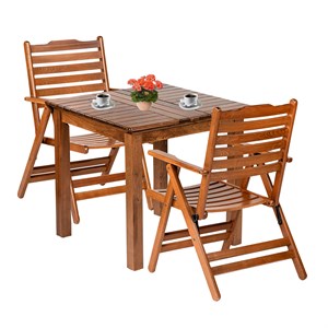 Ürgüp S Ahşap Masa Sandalye Takımları - 2 & 4 Kişilik Bahçe Balkon Seti