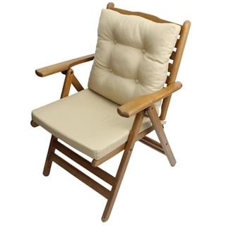 Ürgüp Ahşap Masa Sandalye Takımları - Minderli, Katlanır, Yuvarlak Bahçe Balkon Seti - 2, 3, 4, 6 Kişilik