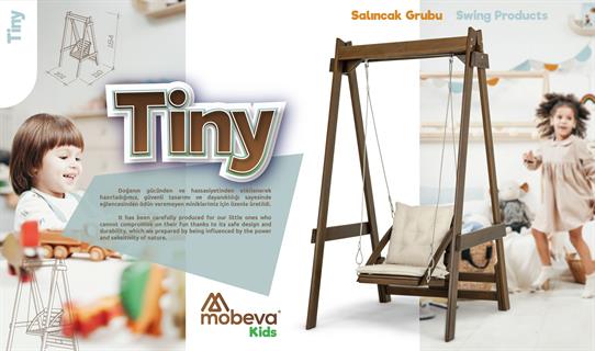 Vendy Çocuk Salıncak Dış Mekan Bahçe, Teras Salıncağı - Ladin Ahşap