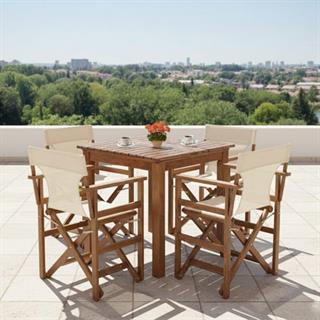 Yönetmen Ahşap Masa Sandalye Takımları - 2, 3, 4 Kişilik Bahçe Balkon Set