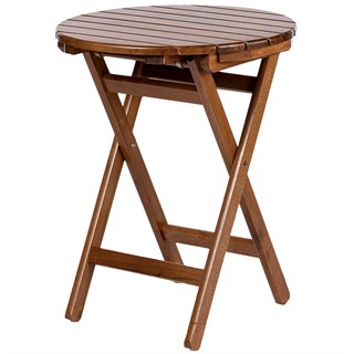 Yönetmen Ahşap Masa Sandalye Takımları -2 Kişilik Katlanır Bahçe Balkon Yuvarlak Set