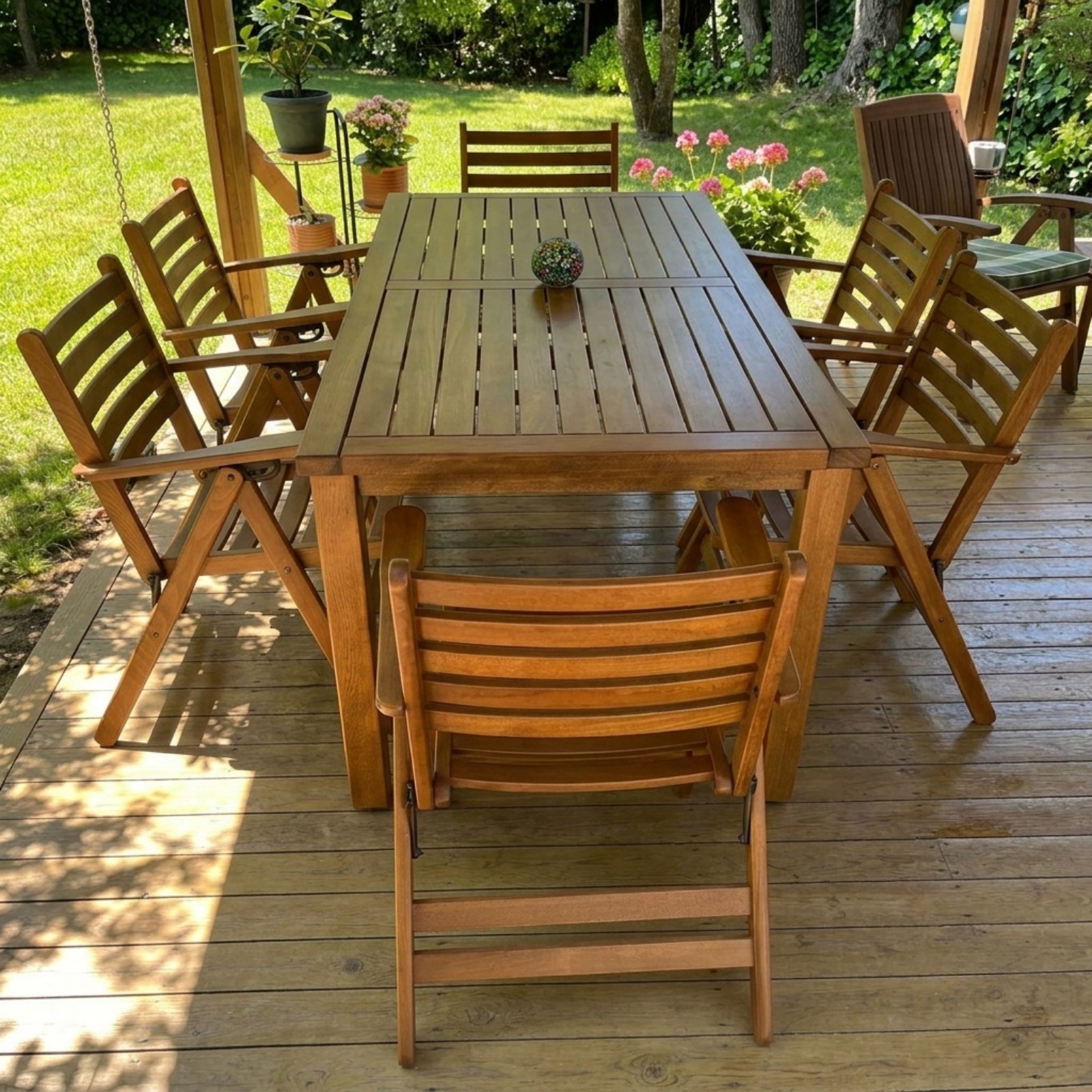 Antalya BS Ahşap Masa Sandalye Takımları - 4 ve 6 Kişilik Bahçe Balkon Set