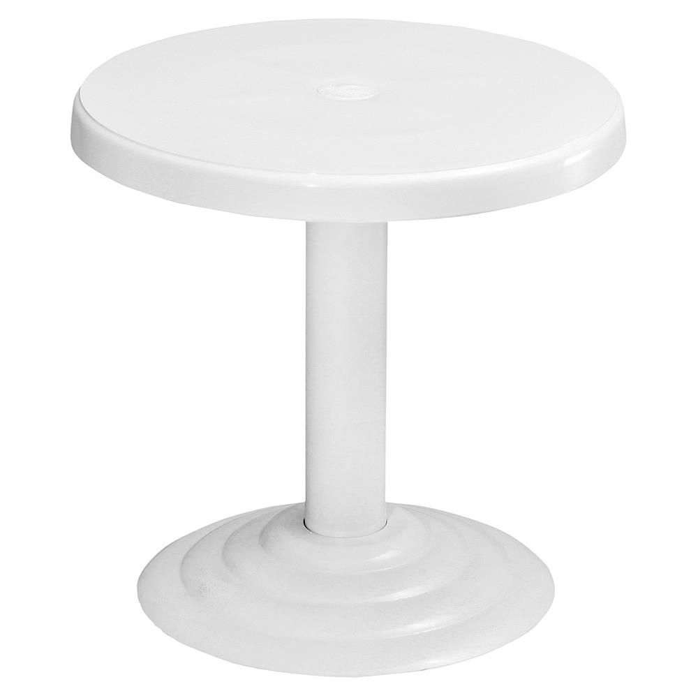 Bahçeme Titania 50lik Plastik Sehpa - Yuvarlak Bahçe Balkon Masası (Prima Spark GF401)