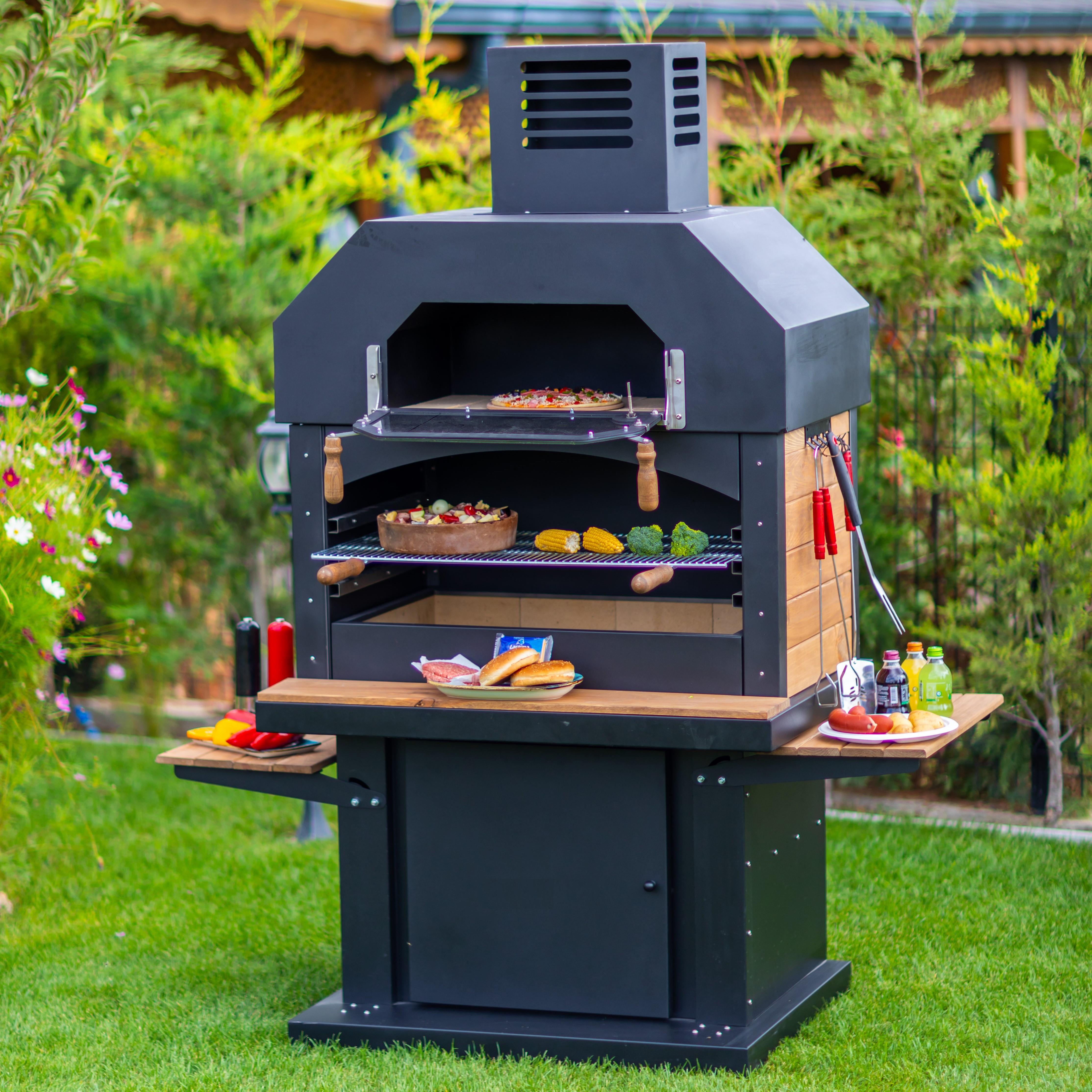 Barbeccu Hisar Fırınlı Barbekü Mangal - Odun Ateşinde Izgara Keyfi