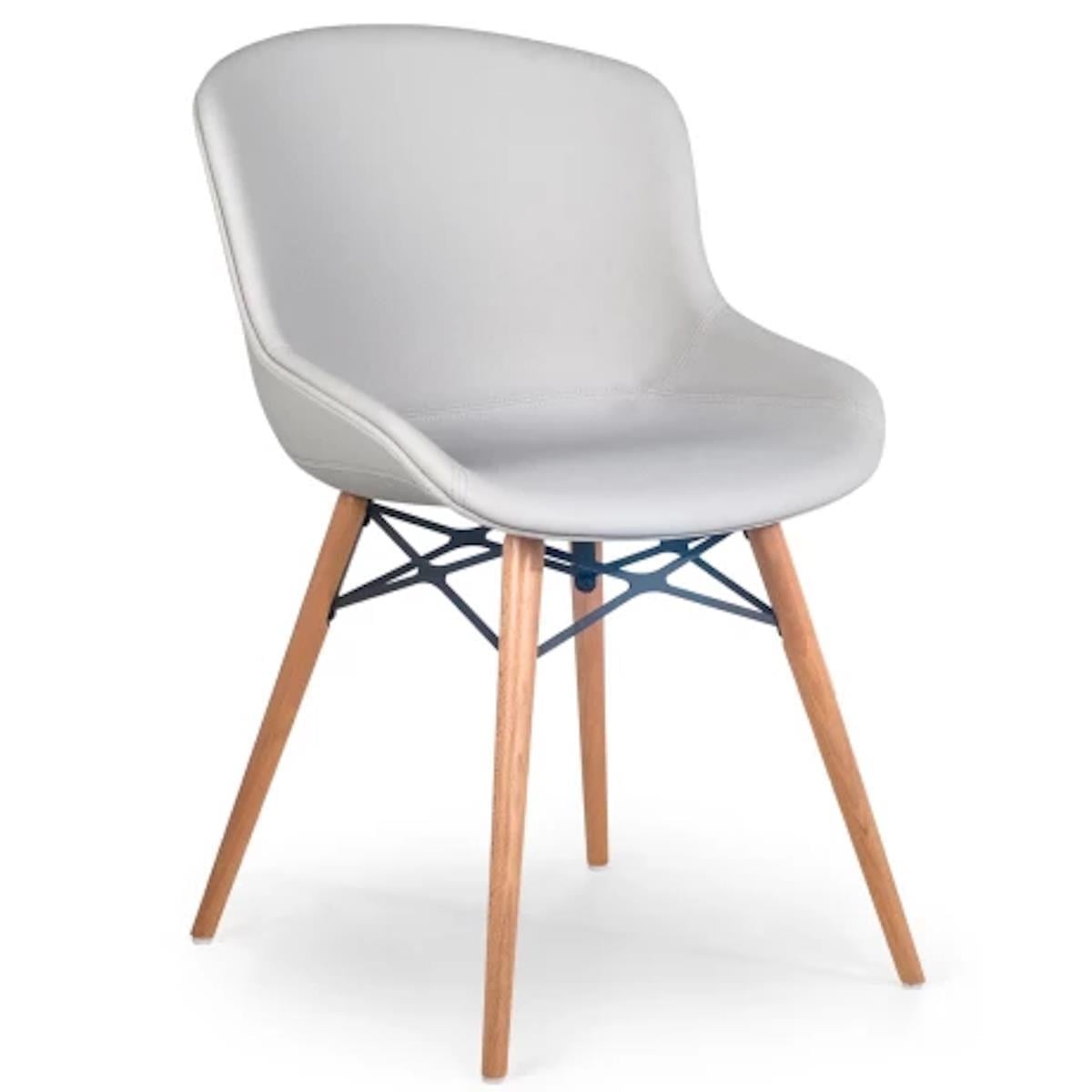 Papatya Globe-S Wox Soft Sandalye | Iroko Ayak - Plastik Oturum | Ev, Ofis, Bahçe Koltuğu