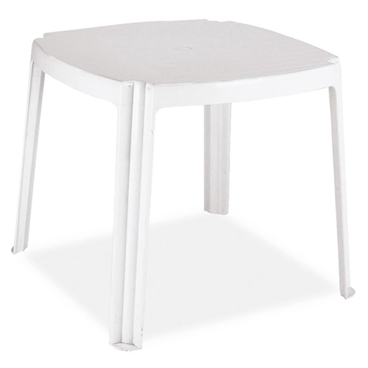 Papatya Royal Plastik Masa - 80x80 Kare Bahçe Balkon Masası