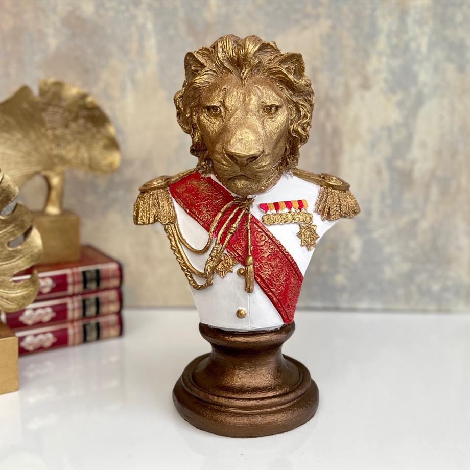 Kaideli Aslan Biblo DeartistanbuldaKaideli Altın Detaylı Aslan Obje