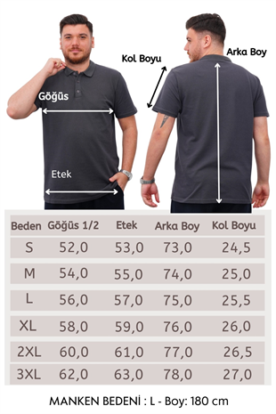 Polo Yaka Kısa Kol-Füme