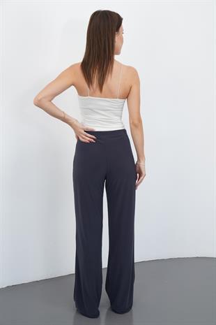 Nira Kadın Maxi Boy İspanyol Paça Sandy Pantolon-Füme