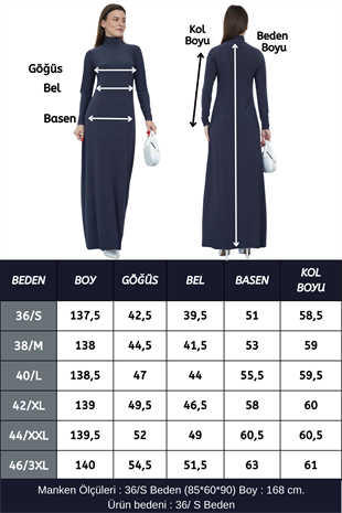 Dora Kadın Maxi Boy Balıkçı Yaka Sandy Elbise-Füme