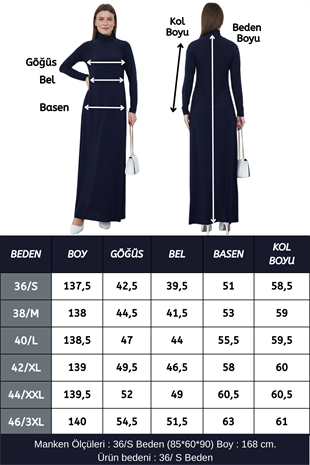 Dora Kadın Maxi Boy Balıkçı Yaka Sandy Elbise-Lacivert