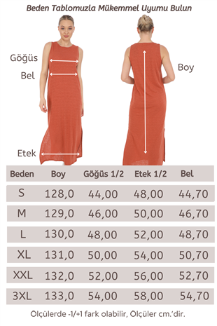 Transparan Plaj Elbise-Taba