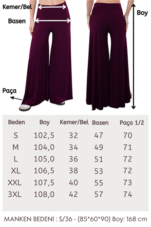 Maxi Tunik & Pantolon Takım-Vişne