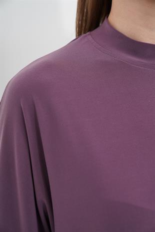 Tesettür Extra Uzun Tunik-Gül Kurusu