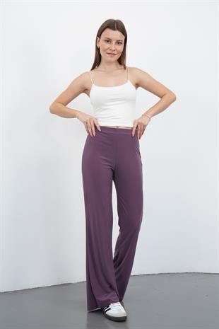 Nira Kadın Maxi Boy İspanyol Paça Sandy Pantolon-Gül Kurusu