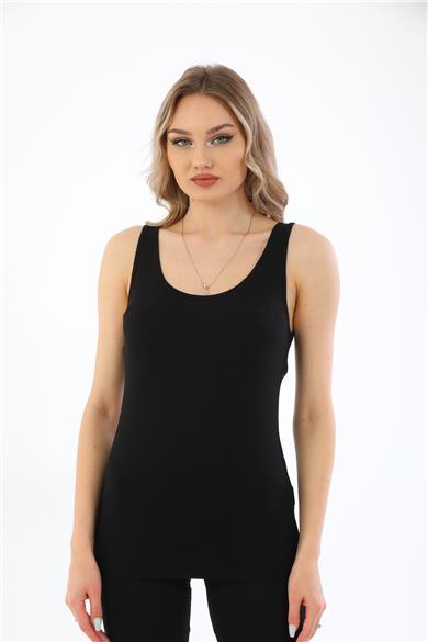 Kadın Viscon Atlet-Siyah