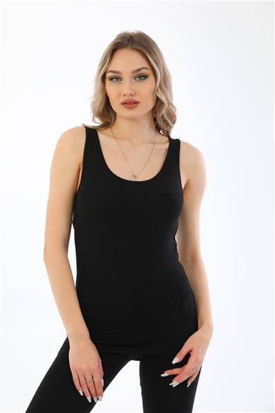 Kadın Viscon Atlet-Siyah