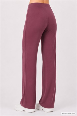  Extra Yumuşak Uzun Viskon Pantolon Home&Outdoor-Bordo