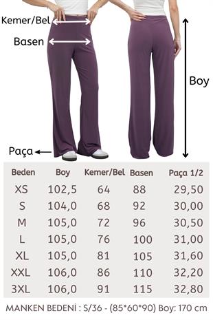 Nira Kadın Maxi Boy İspanyol Paça Sandy Pantolon-Gül Kurusu