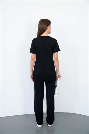 Tunik & Pantolon Takım-Siyah