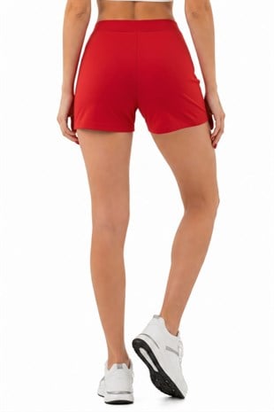 Extra Yumuşak Viskon Şort Home&Beach-Kırmızı