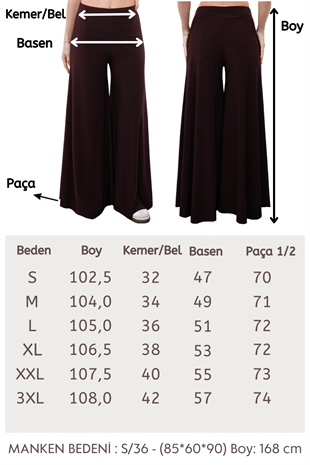 Maxi Tunik & Pantolon Takım-Kahverengi