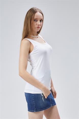 Extra Yumuşak Viskon Atlet Home&Outdoor-Ekru