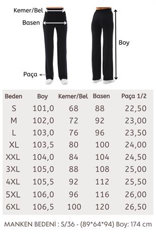 Extra Yumuşak Uzun Viskon Pantolon Home&Outdoor-Siyah