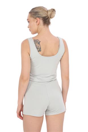 Extra Yumuşak Viskon Şort Home&Beach-Gri