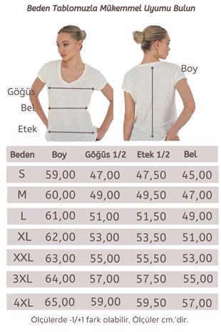 Japone Kol Transparan Bluz-Ekru