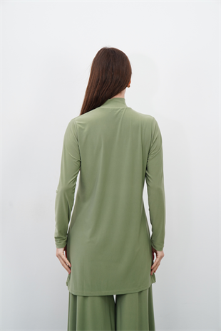 Dik Yaka Sandy Tunik-Çağla Yeşil