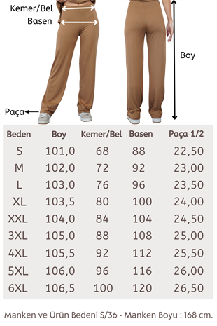 Viskon Tunik ve Pantolon Takım-Tarçın