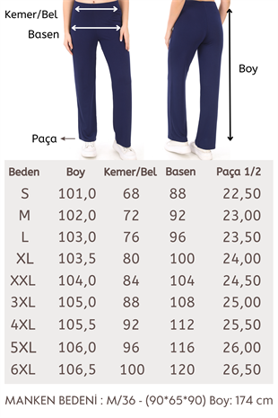  Extra Yumuşak Uzun Viskon Pantolon Home&Outdoor-Lacivert