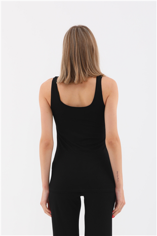 Extra Yumuşak Viskon Atlet Home&Outdoor-Siyah