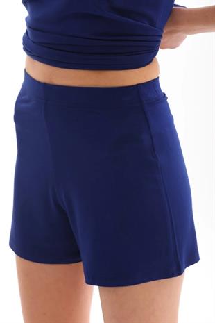 Extra Yumuşak Viskon Şort Home&Beach-Açık Lacivert